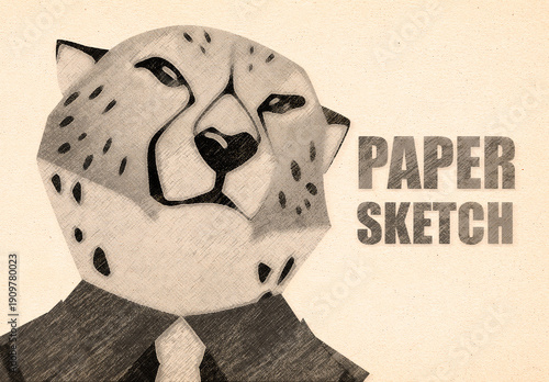 Pencil Sketch Effect Mockup