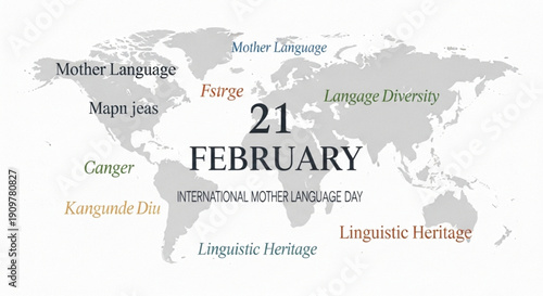 International mother language day february 21st world map linguistic heritage
