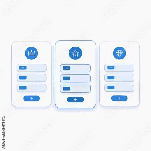 Modern Subscription Tier Cards