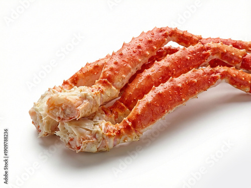 King Crab Cluster isolated on white background