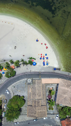 Aerial view of Ribeira neighborhood, Salvador, Bahia, Brazil — February 10, 2026
