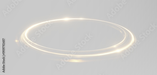 Cuadro en lienzo Glowing vortex spins in deep cosmos