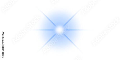 Set of six-pointed starburst light effects and lens flares in various colors, perfect for adding sparkle and energy to designs.