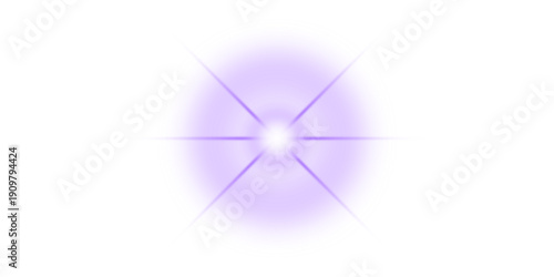Set of six-pointed starburst light effects and lens flares in various colors, perfect for adding sparkle and energy to designs.