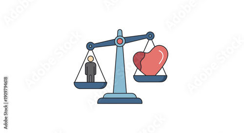 Balance Scale Weighing Heart Against Money.