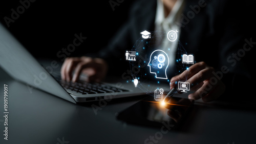 Fotografi Concept of education and continuous learning
