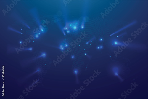 Celestial Dance: A mesmerizing display of cosmic particles against a deep indigo backdrop, evoking the awe-inspiring beauty of the cosmos. 