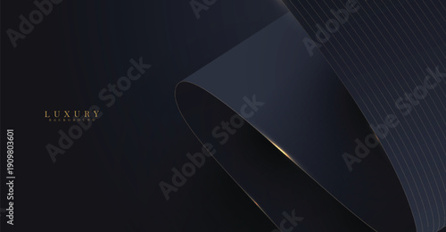 Elegance in Gold: This image of dark background with golden accent creates a feeling of luxury and elegance.  It features gently curving lines and subtle textures.