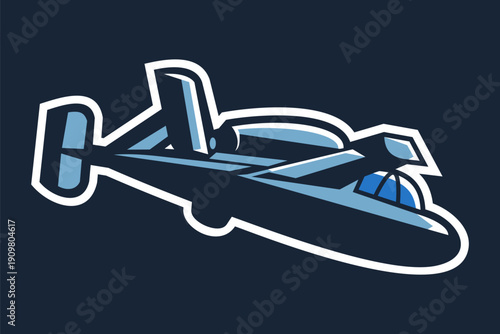 german world war II fighter jet vector illustration