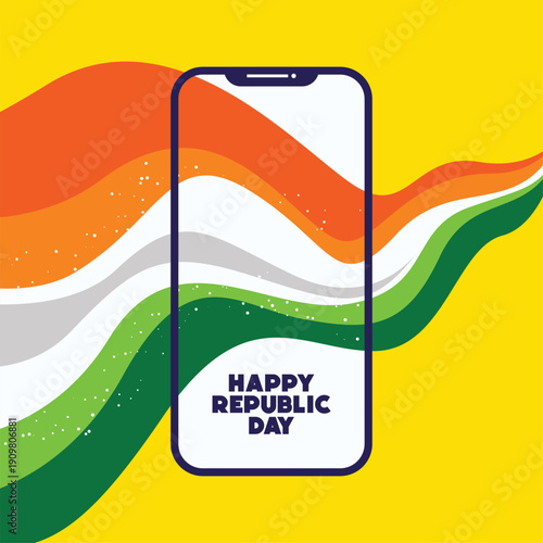 Playful elements make Happy Republic Day vectors enjoyable for all.