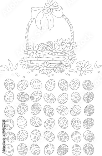 Collection of decorated Eas...