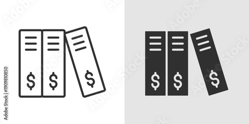 Bookkeeping Icon representing financial record-keeping, transaction tracking, ledger management, and accurate accounting for businesses and organizations.