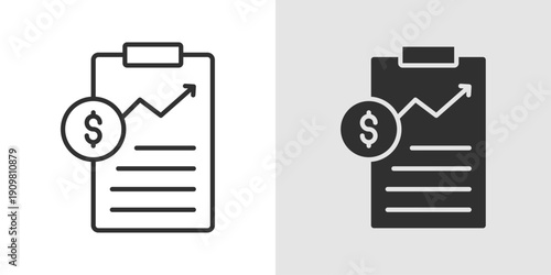 Financial Planning Icon representing budgeting, investment strategy, and long-term wealth management.