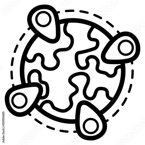 worldwide illustration