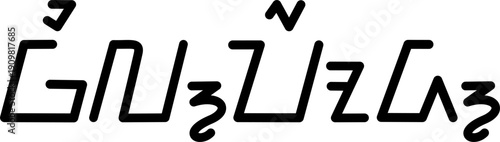 The name Wilford in sundanese script, vector. Great for printing on your personal items. 