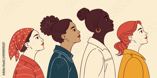 International Women’s Day Purple Minimal Artwork