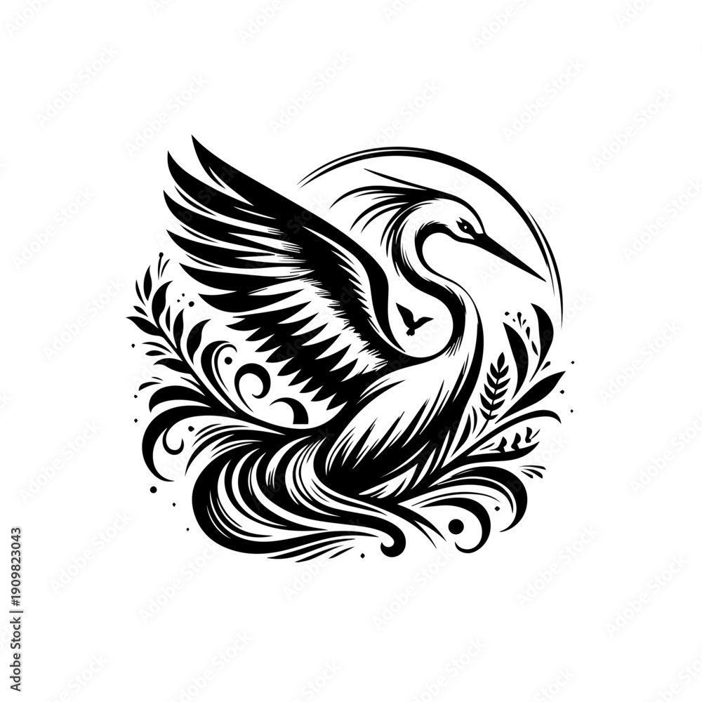 Obraz premium Minimalist icon representing a vector file format