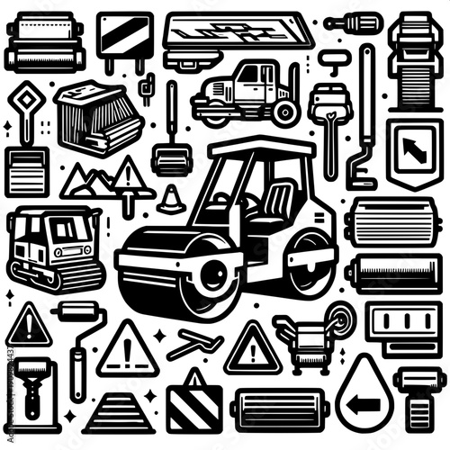 Road Construction Icons Pack
