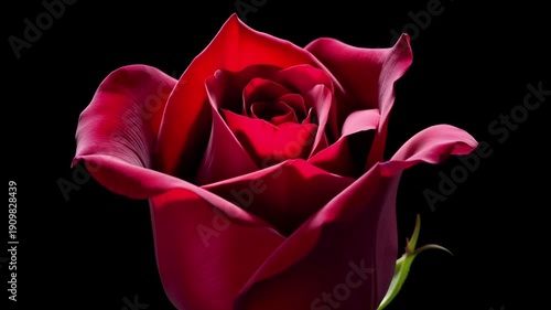 red rose on black background