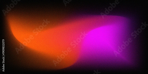 Vibrant Color Fusion: A mesmerizing display of blended orange and violet hues dances across a dark canvas, creating an abstract spectacle of light and color.