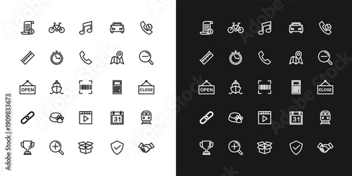 25 Essential Multipurpose Line Icon Set, Business, Technology, Retail, and Lifestyle Vector Illustrations, Minimalist Outline Symbols for Web Design, Mobile Apps, and Corporate Presentations