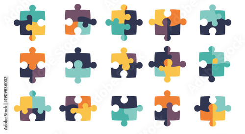 Collection of colorful icons representing feedback customer service and positive ratings