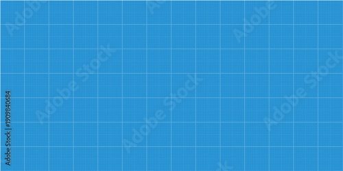  Technical graph paper grid with precise millimeter lines, perfect for architectural blueprints, engineering projects, mathematical charts, and detailed technical drawings on blue background.