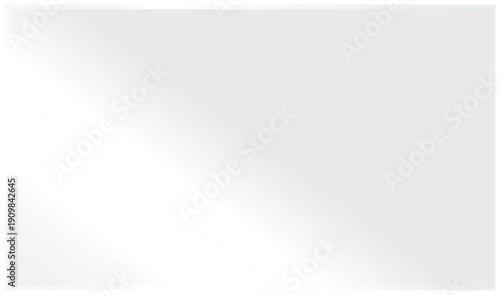 White glossy gradient background: Blank light glass surface texture