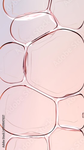 Essential Oil, Serum through the skin layer to repair wrinkles and dark complexion became clear. Skin repair concept. Skin Layer Rinse Smoothing. Skin care action Collagen repair effect, 3d render