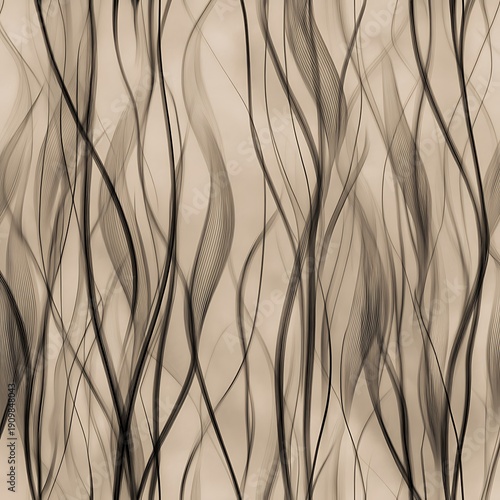 Elegant Abstract Background with Flowing Lines and Soft Tones in Warm Earthy Shades