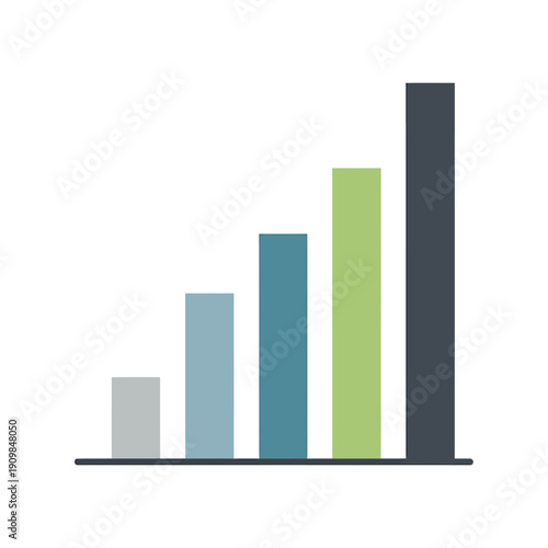 Colorful Bar Chart Displaying Data Growth and Progress.