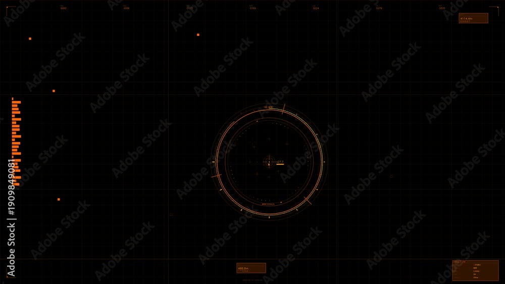 custom made wallpaper toronto digitalHud animation design for video production showcasing a scifi interface in a dark background