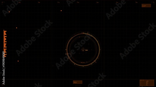 Wallpaper Mural Hud animation design for video production showcasing a scifi interface in a dark background Torontodigital.ca