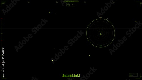 Wallpaper Mural Hud animation in sci-fi space for web design with futuristic elements and smooth graphics for user interface Torontodigital.ca