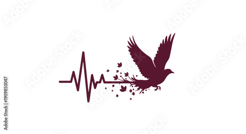 Bird takes flight in symbolic freedom