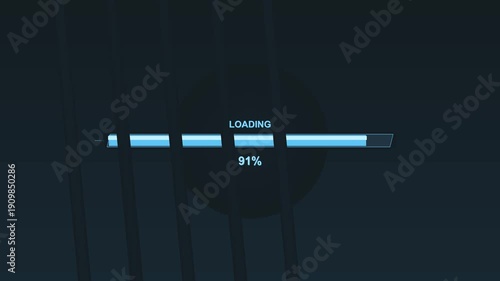 Wallpaper Mural Loading animation for web designer with sci-fi space theme in a digital setting during a futuristic time Torontodigital.ca