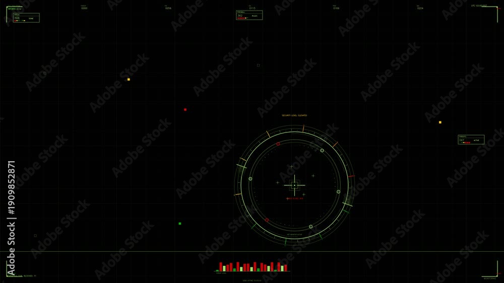 custom made wallpaper toronto digitalHud animation for webdesigner in sci fi space showcasing elements of design and user interface
