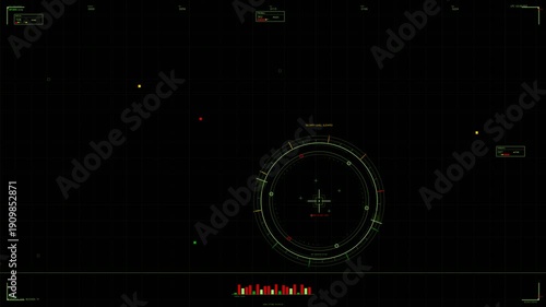 Wallpaper Mural Hud animation for webdesigner in sci fi space showcasing elements of design and user interface Torontodigital.ca