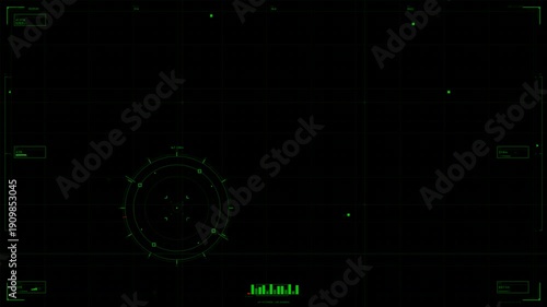 Wallpaper Mural Hud animation for webdesigner in sci fi space featuring data points and graphical elements Torontodigital.ca