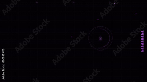 Wallpaper Mural Hud animation for web designer in sci-fi space showcasing interactive elements and futuristic interface at night Torontodigital.ca