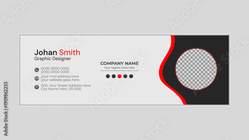 Modern Corporate Email Signature Template for Professional Business Identity