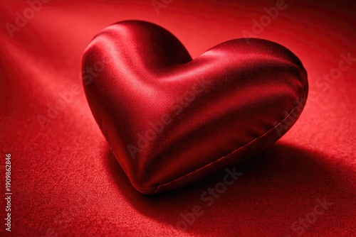 Wallpaper Mural red heart on a red burgundy background. Love sign close-up view. Happy valentine's day horizontal banner  Torontodigital.ca