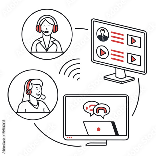 Online communication and video conferencing