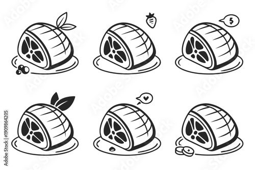 Minimalist icon representing a vector graphics file