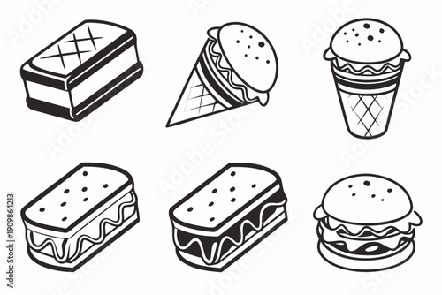 Minimalist icon representing a vector file format