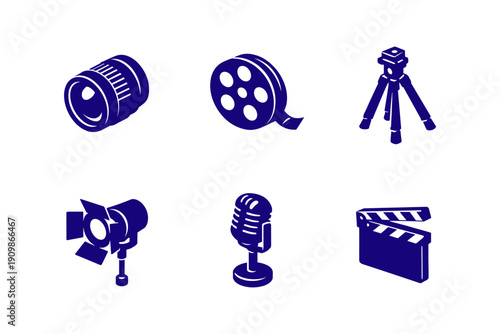 Filmmaking and Audio Equipment Icons
