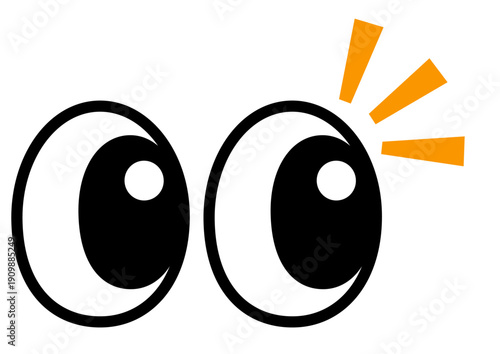 注目, 目, ひらめき, ひらめく, 発見, 思いつき, 思いつく, 気づく, 気づき, 目玉, アイディア, 見つける, 思い出す, アイコン, マーク, ピンとくる, ポイント, ハッとする, 眼, 瞳, 視線, わかる, ポップ, わかった, 理解, 気がつく, 気になる, 視点, ぱっちり, 眼球, パーツ, 視力, シンボル, 素材, イラスト, ベクター, シンプル, インスピレーショ