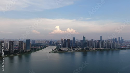Wallpaper Mural Changsha Skyline and Yangtze River Aerial View Torontodigital.ca