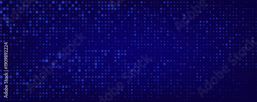 Abstract Digital Technology Futuristic Background. Square Pixels Halftone Pattern Tech Mosaic. Technology or Science Research Presentation Backdrop. eps10