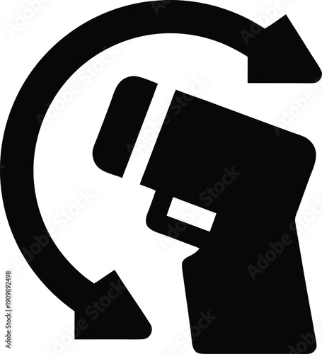 return reader rate — silhouette line art vector illustration on transparent background